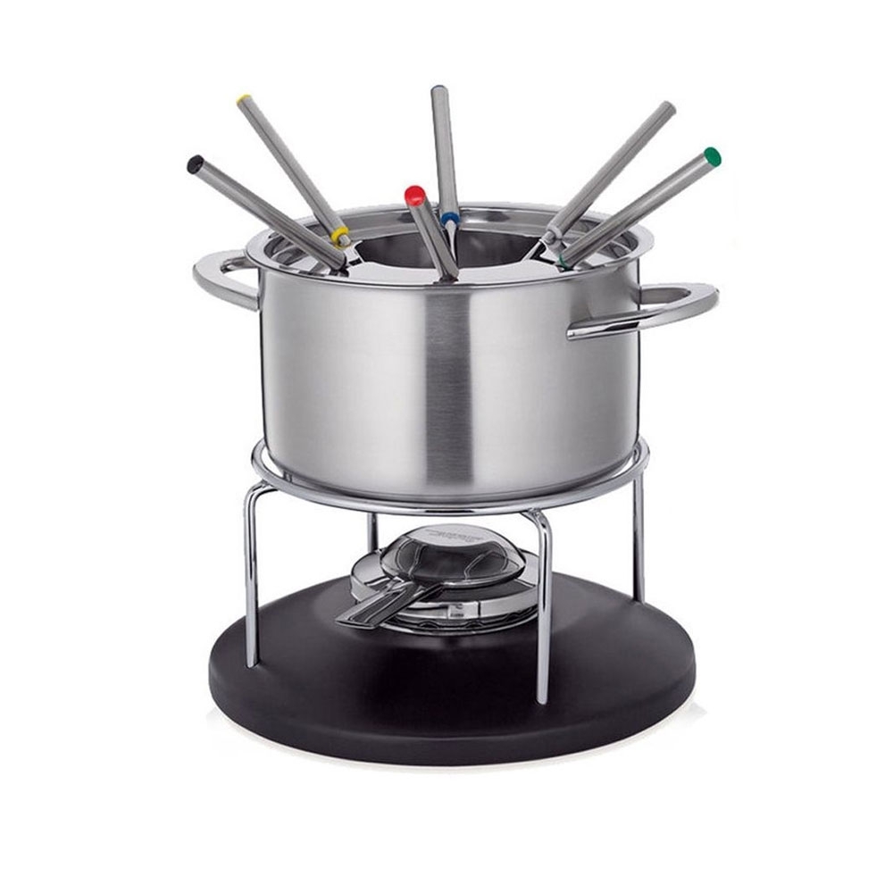 Spring - Basic - Fondue-Garnitur schwarz 18 cm