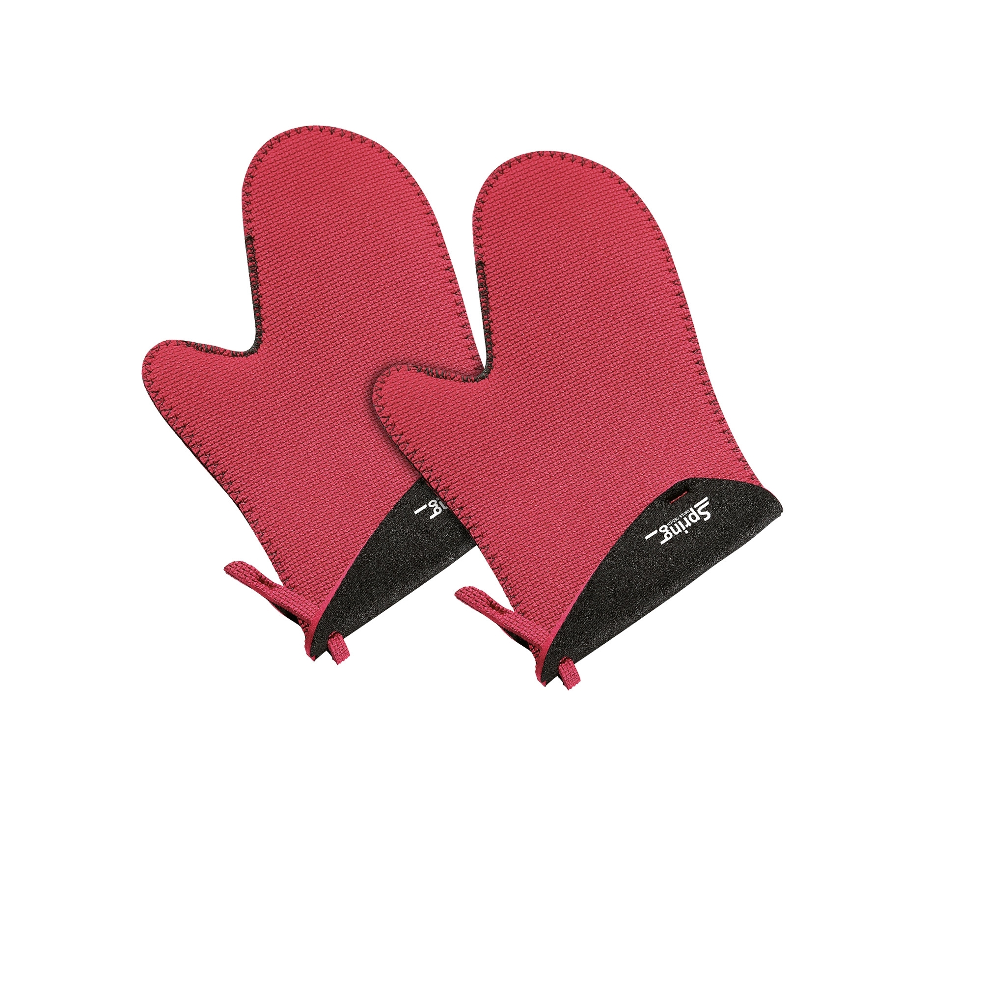 Spring - Grips Handschuh kurz - rot, schwarz